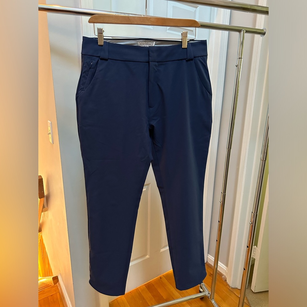Peter Millar Golf Pants Navy Surge Performance Ankle Stretch Outdoor Women's 8